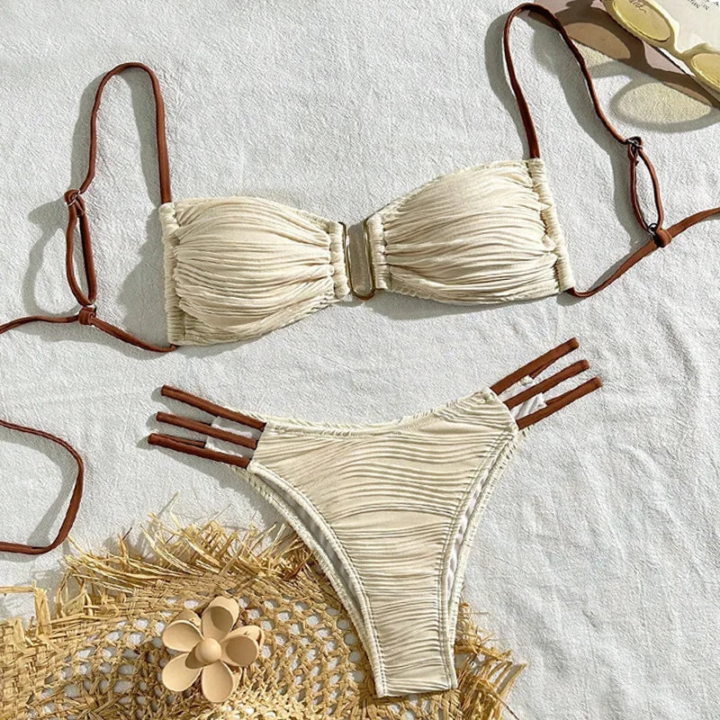 New Sexy Bikinis 2025 Swimsuits Swimwear Push Up Beach Swim Wear Bathing Suits Brazilian Bikini Set Pool Bather
