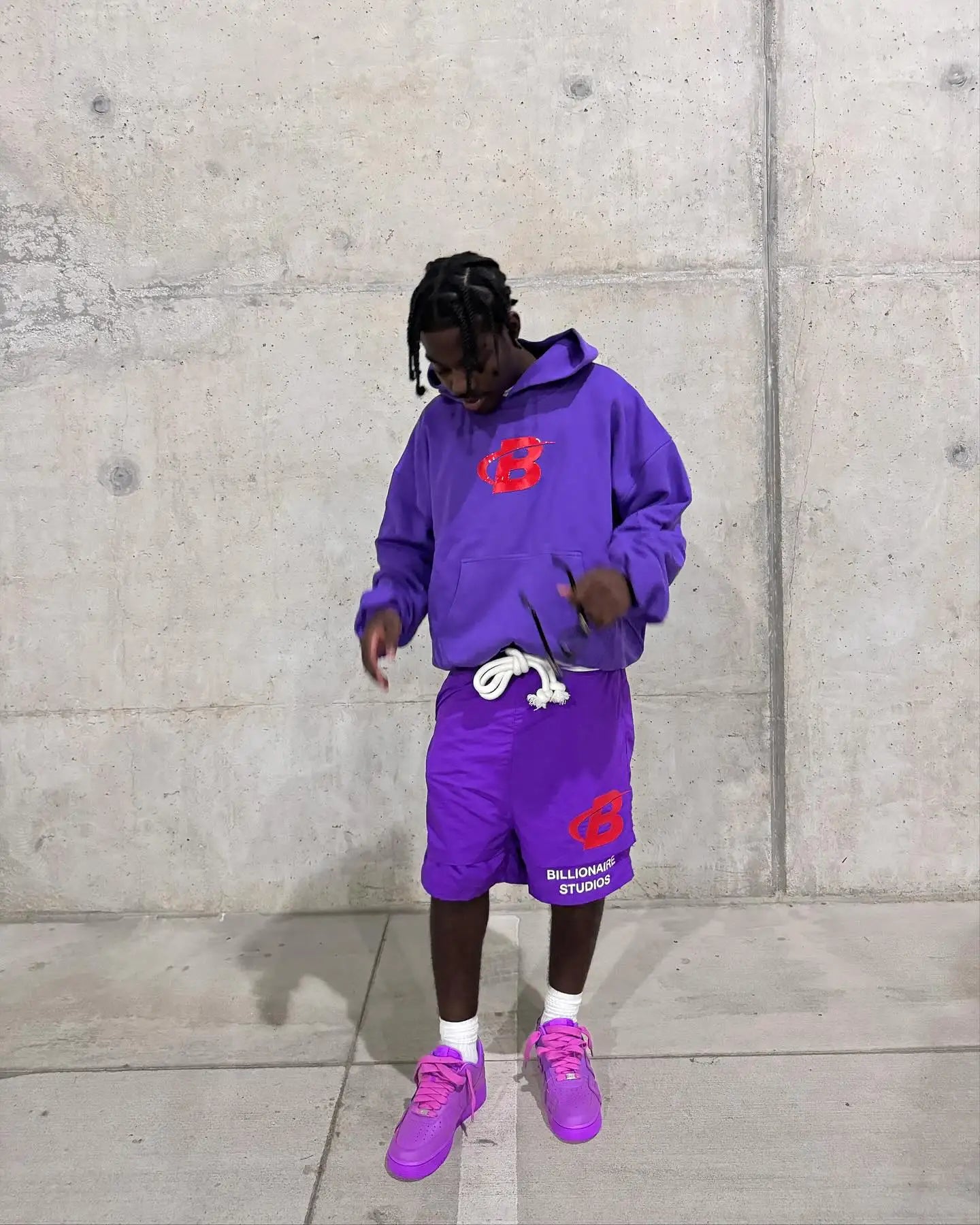 2024 Summer Letter B Print Trendy Tracksuit+sweatpants Men Oversized Hoodies Sports Suit Loose Shorts Suit Clothes