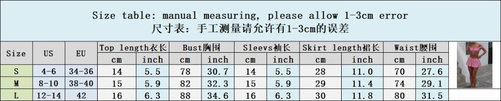 HLJ&GG Red Fashion Plaid Print Bow Two Piece Sets Women Off Shoulder Short Sleeve Crop Top+Mini Skirts Outfits Sweet Streetwear