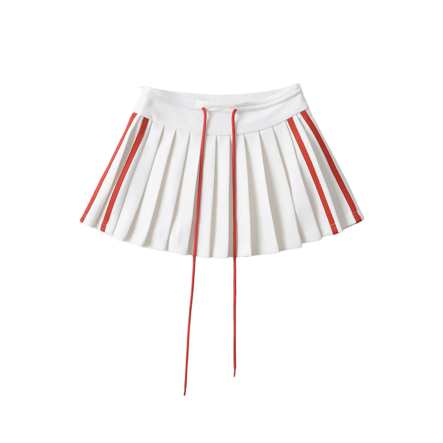 HLJ&GG Fashion 2 Piece Sets Women Outfit Deep V Letter Printing Loose T-shirt + Pleated Skirt Suit Streetwear Spring Summer New