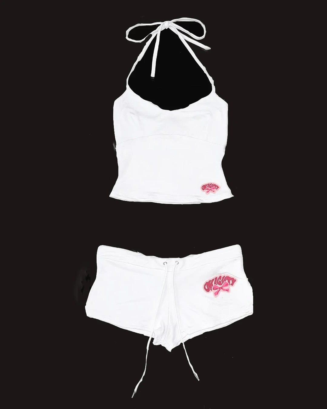 Y2k Crop Top Graphic Letter Print Grunge Streetwear Harajuku Camis Casual Summer Camis EmoGirl Aesthetics Women Shorts Sexy Pant