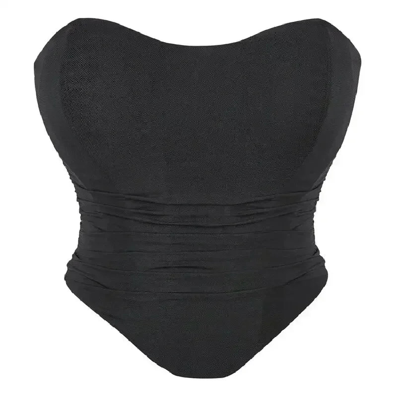 Pink Women Corset Sexy Overbust Bustier Crop Top Lace-Up Plastic Boned Corsets and Bustiers Body Shaper Short Torso Kорсет