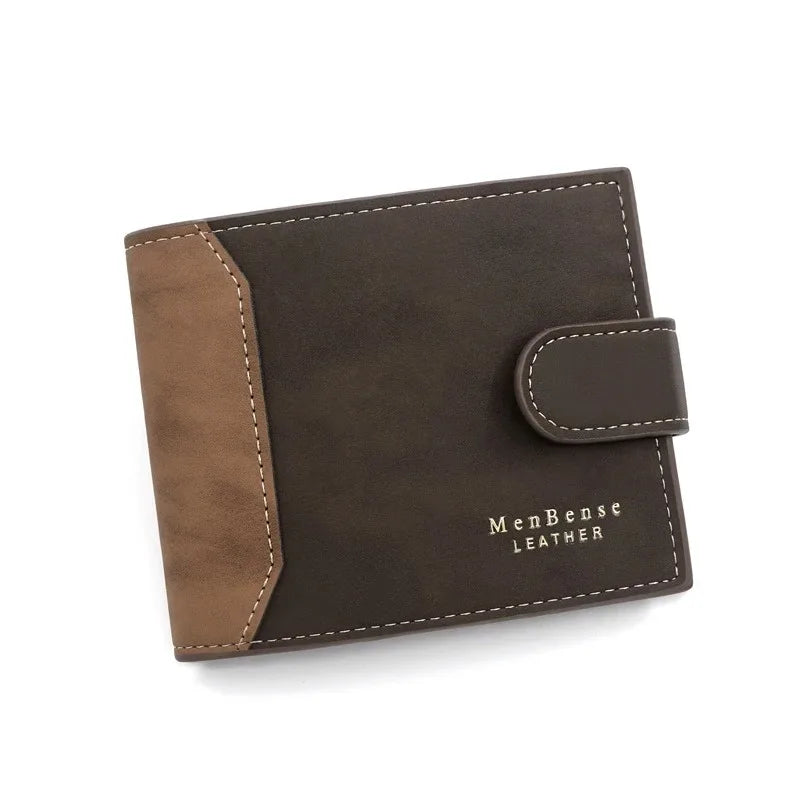 Men's Wallet Black/brown/coffee Business Card Holder Case Male Short Purse PU Leather Money Bag for Men Credit Card Wallet