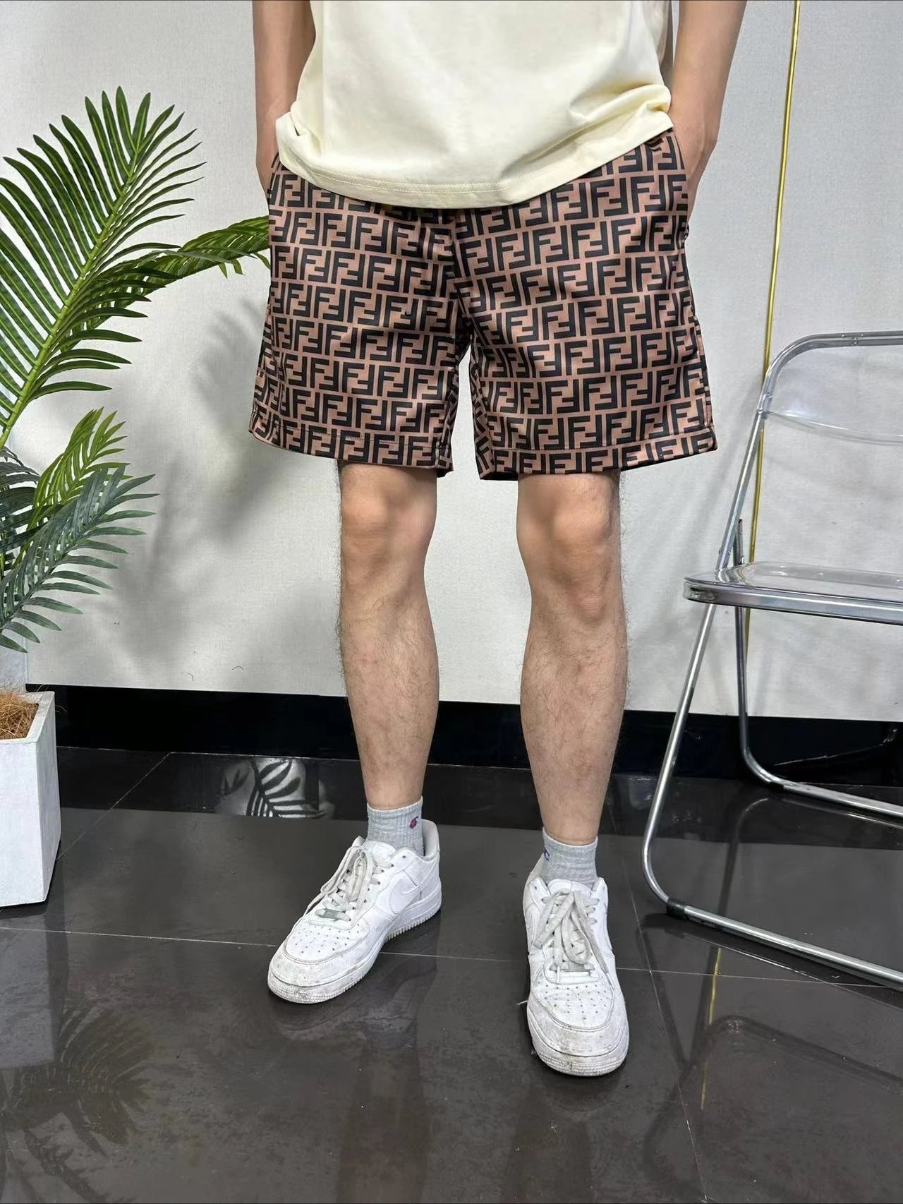 Summer New Light luxury brand men's and women's 3D printed shorts quick-drying casual sports shorts youth floral beach shorts