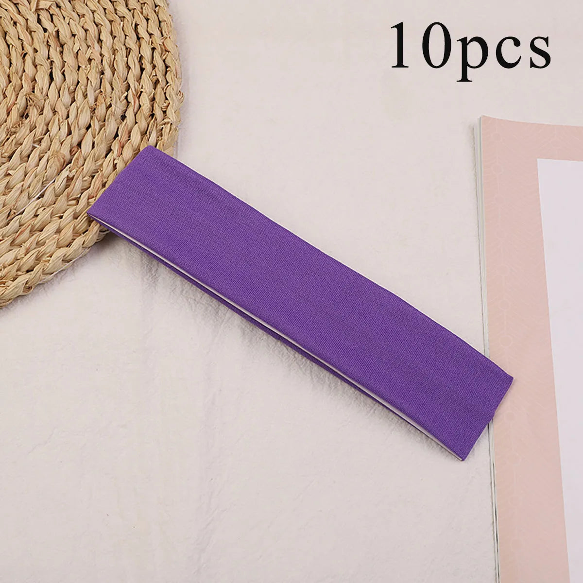 10 Pcs Elastic HairBand Fashion Headbands For Women Solid Color Sports Running Fitness Yoga Hair Bands Makeup Hair Accessories