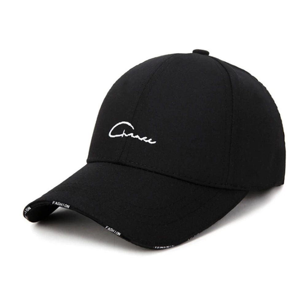 Hat Men and Women Spring and Summer Baseball Hipster Wild Black and White Leisure Travel Sun Protection Cap