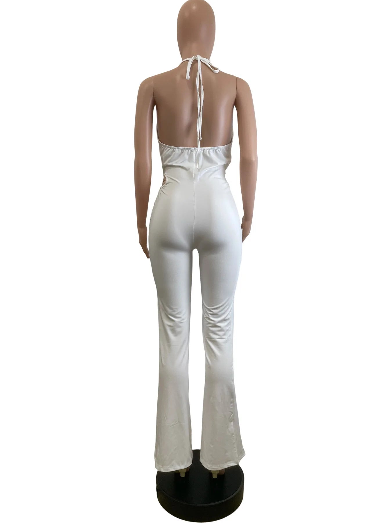 HLJ&GG Y2k Sexy Bodycon Jumpsuit for ladies Halter Sleeveless Backless Hollow Out Rompers, Streetwear Overalls 2025 Summer