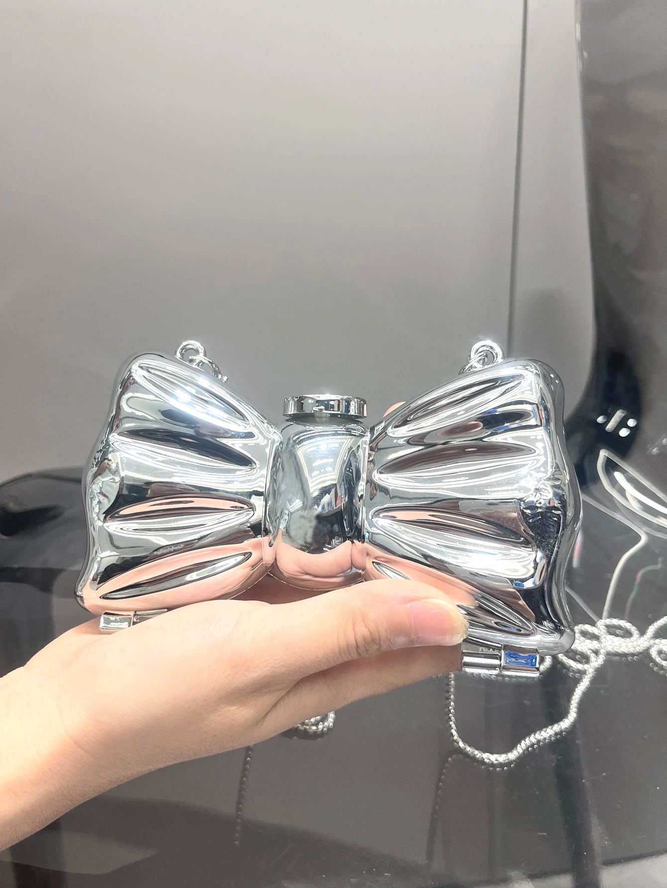Golden Evening bag Purses and handbag luxury Designer shoulder bags funny shape Party Wedding Round Acrylic Shiny Clutch purse