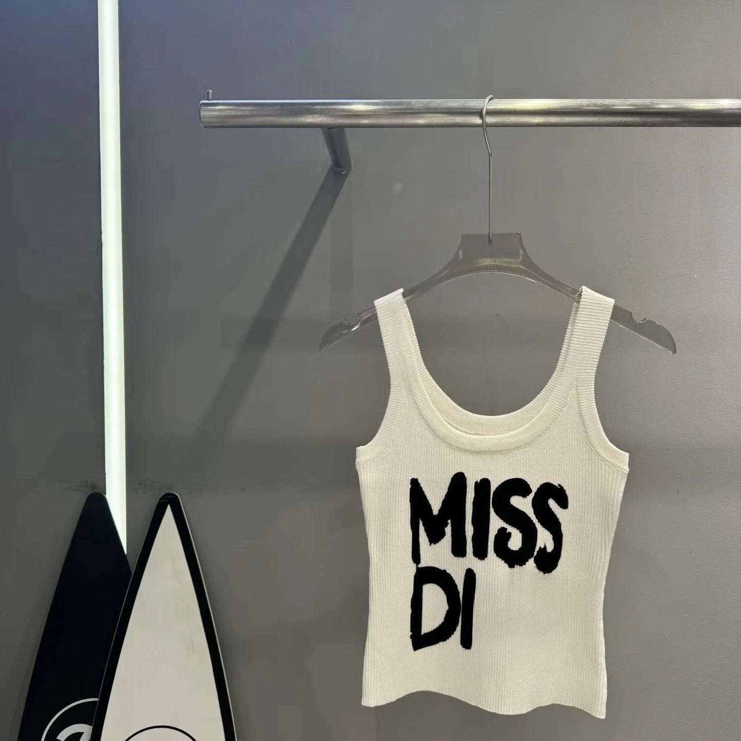 Ladies Sleeveless Vest Design American Letter Print Spice Girl Summer New Short Outerwear Top Slim Suspenders