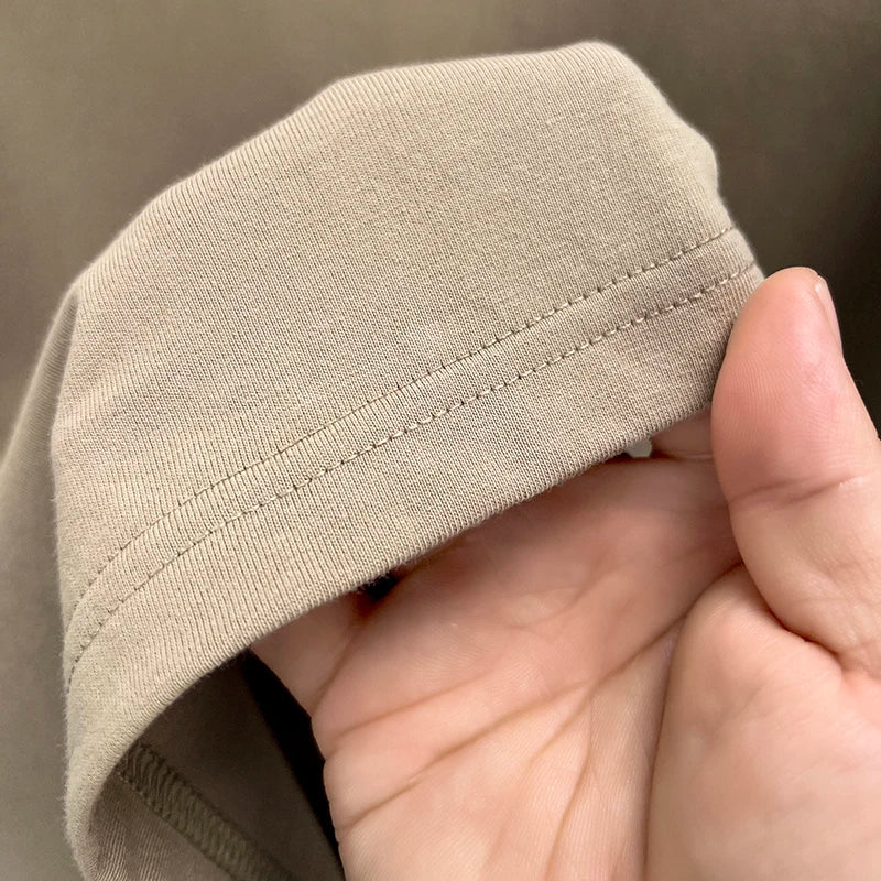 100% pure cotton short sleeve round neck men's T-shirt hot selling luxury brand summer exquisite pony embroidery breathable top