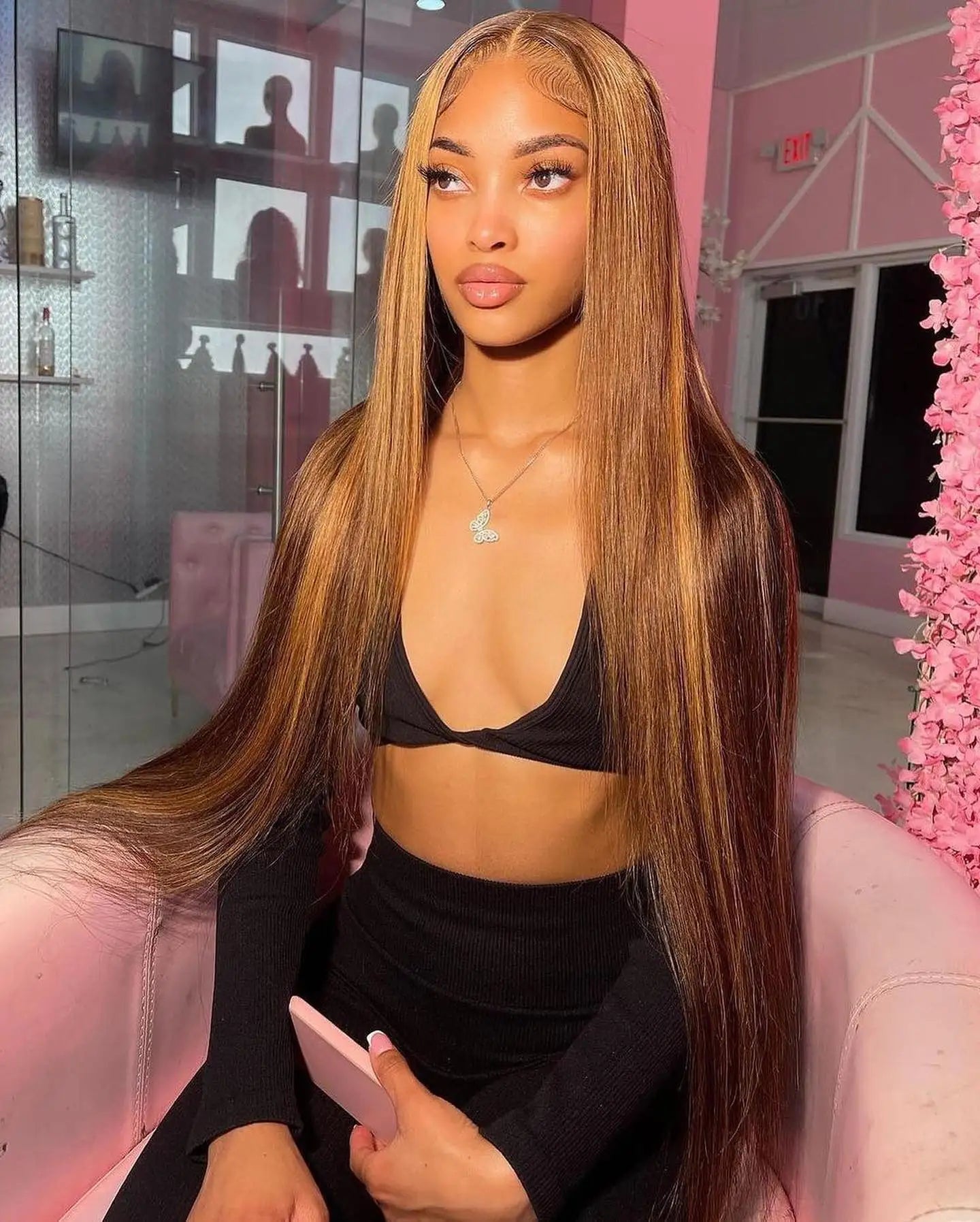 straight highlight wig human hair hd lace wig 13x6 human hair ombre honey blonde colored straight lace front wigs human hair