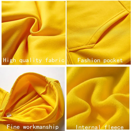 Unisex Solid Color Hoodie