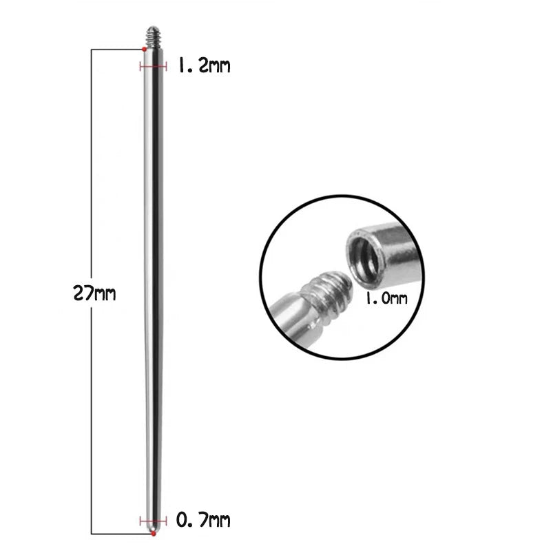 1PCS 1.2mm Bowknot Ring Stainless Steel Ear Bone Nail Shiny Screws Earrings Y2K Hottie Cochlea Piercing Body Jewelry