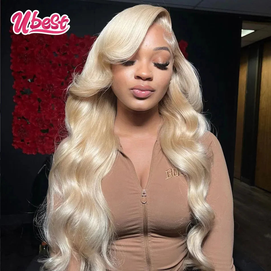 13x6 Ombre Purple 613 Color Body Wave Lace Front Human Hair Wigs 180% Brazilian Body Wave Transparen Lace Frontal Wigs For Women