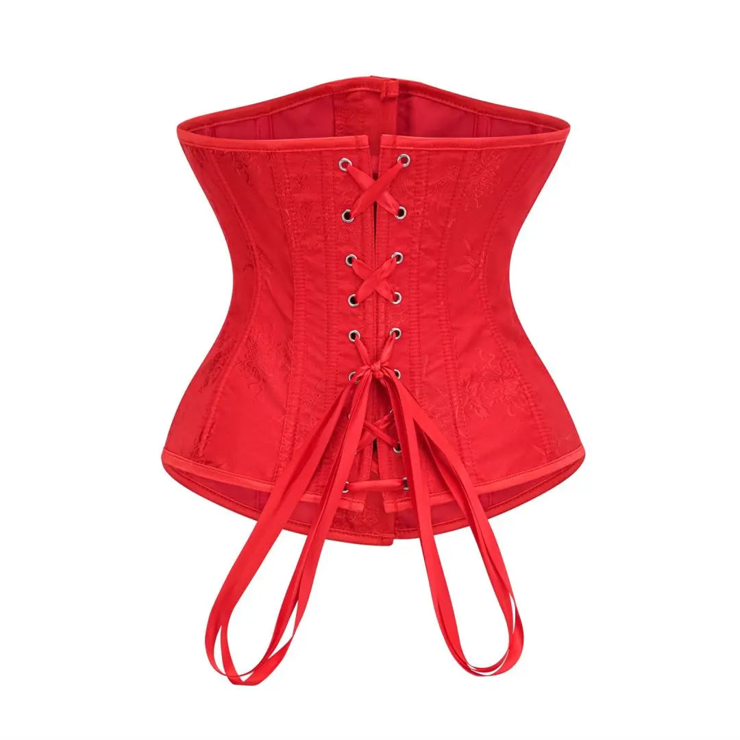 Sky Blue Jacquard Steampunk Underbust Corset Shapewear Women Tummy Control Waist Trainer Sexy Bustiers & Corsets Gothic Clothing