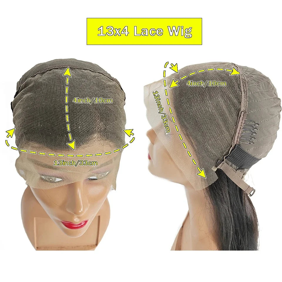 Light Pink Human Hair Lace Front Bob Wig