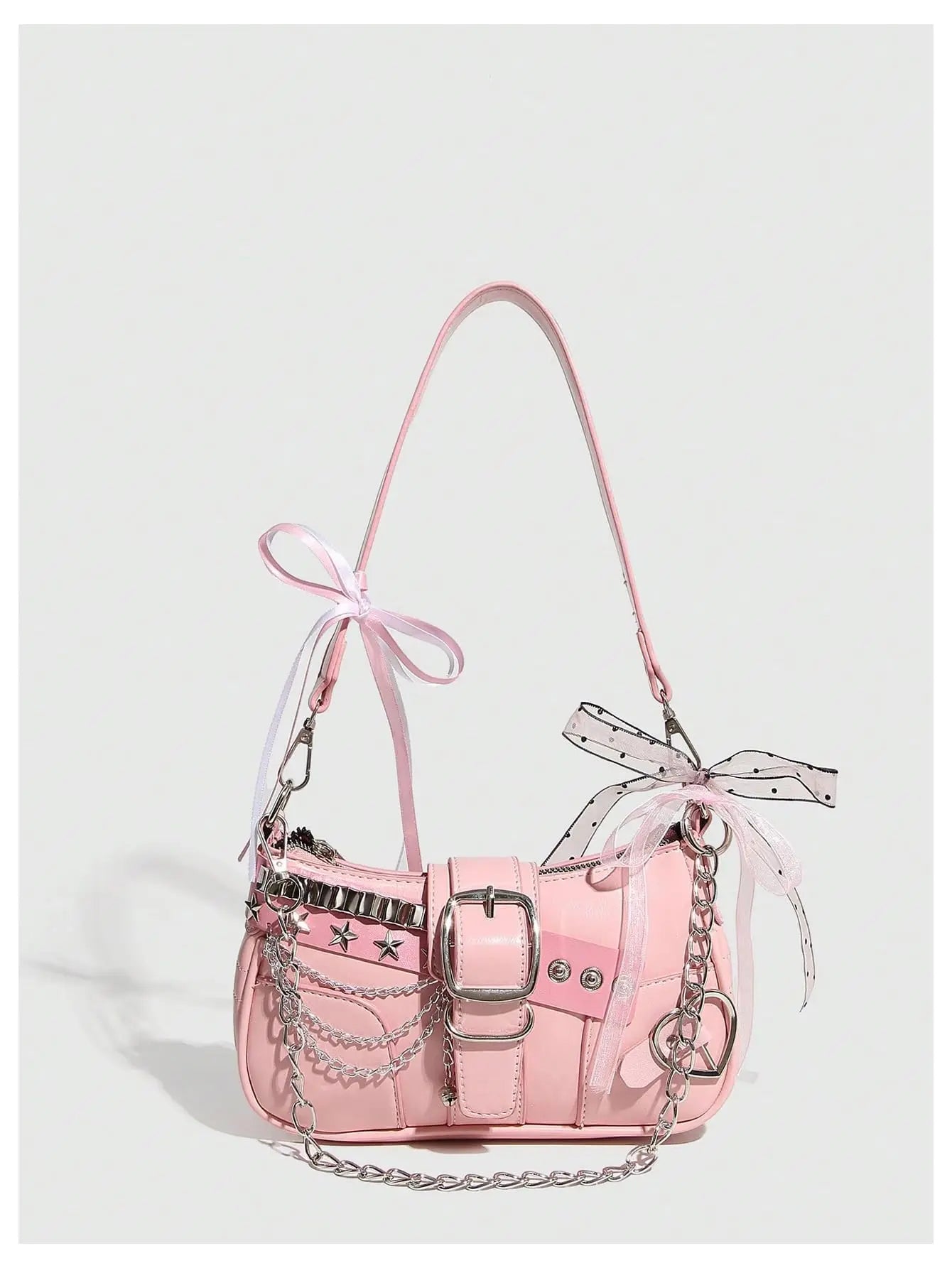 Lightweight PU Leather Shoulder Bag with Chain Strap Women's Casual Underarm Purse For Commuting And Social Gatherings