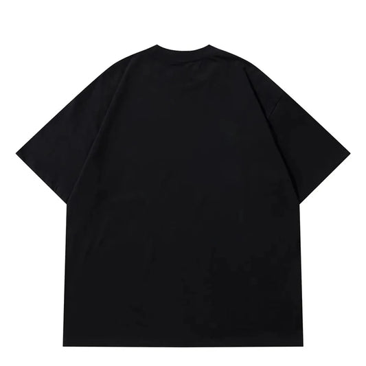 Vintage Punk Men Tops Aphex Twin Graphic Face T-Shirt Oversized Hip Hop Streetwear Harajuku T Shirt Gothic Cotton Clothing Loose