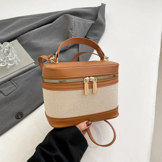 Fashion Round Bucket Bags For Women's Daily Used, Leopard Pattern Crossbody Shoulder Bag For Commuting, Casual Ladies Handbags