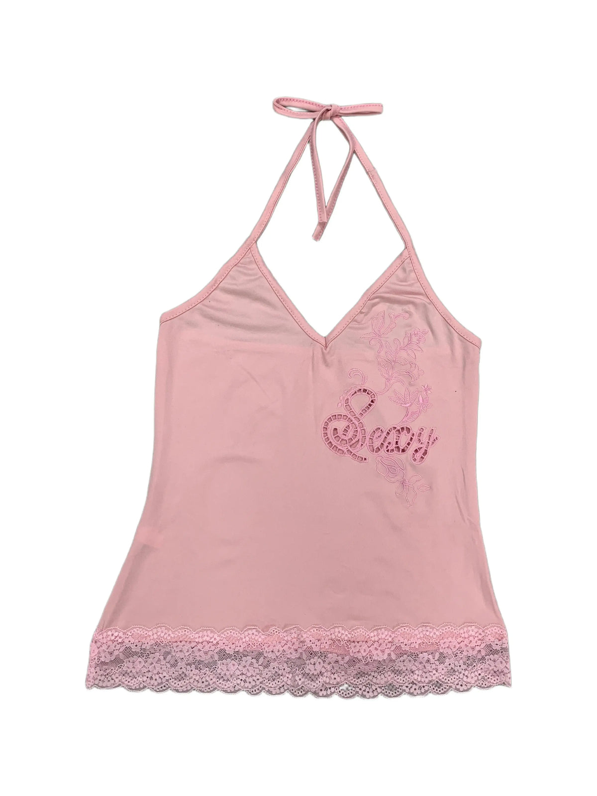 Women Y2K Spice Girl Floral Pattern Camisole Hollow Out Embroidery Lace Trim Hem Sexy Casual Sleeveless Tank Top