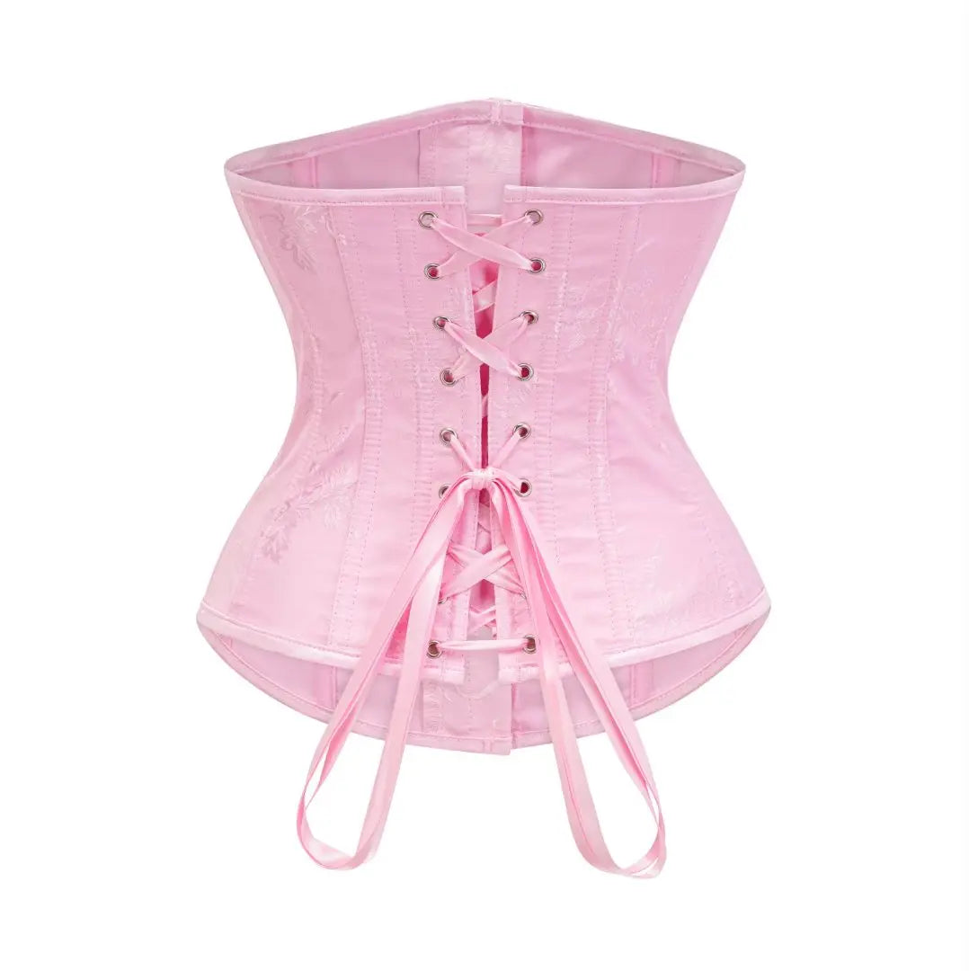 Sky Blue Jacquard Steampunk Underbust Corset Shapewear Women Tummy Control Waist Trainer Sexy Bustiers & Corsets Gothic Clothing