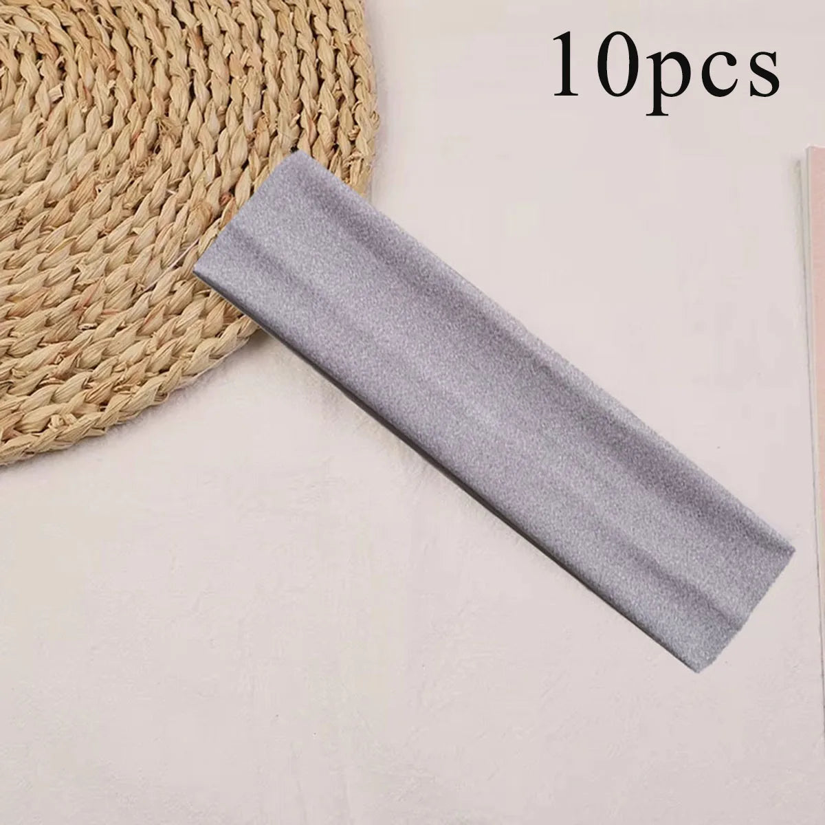 10 Pcs Elastic HairBand Fashion Headbands For Women Solid Color Sports Running Fitness Yoga Hair Bands Makeup Hair Accessories