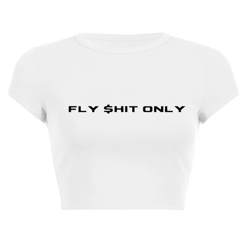 New Women Y2K Gothic T Shirts Hip Hop Fashion Punk Casual Short Sleeve Tees 2000s Girl Aesthetics Cropped Sexy Crop Tops T-shirt