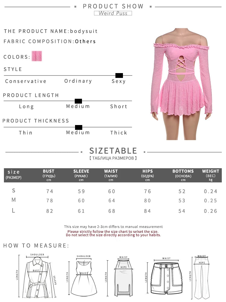 Weird Puss Slash Neck Backless Dress Sexy Fall Trend Women Thin Bandage Hollow Lace Birthday Party Stretch Jacquard Mini Bodycon