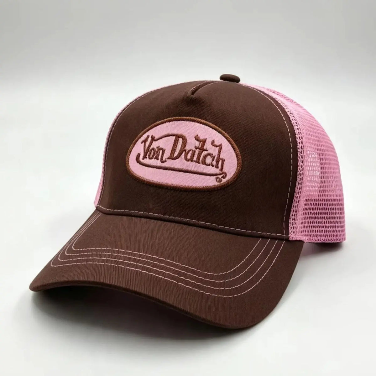 Casual fashion VON Baseball Cap Breathable shade Alphabet embroidery Sunblock Mesh Embroidered DUTCH Trucker Hat