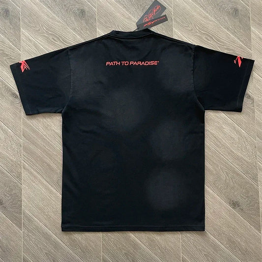 HS Path 2 Paradise Men's and women's casual short-sleeved T-shirts