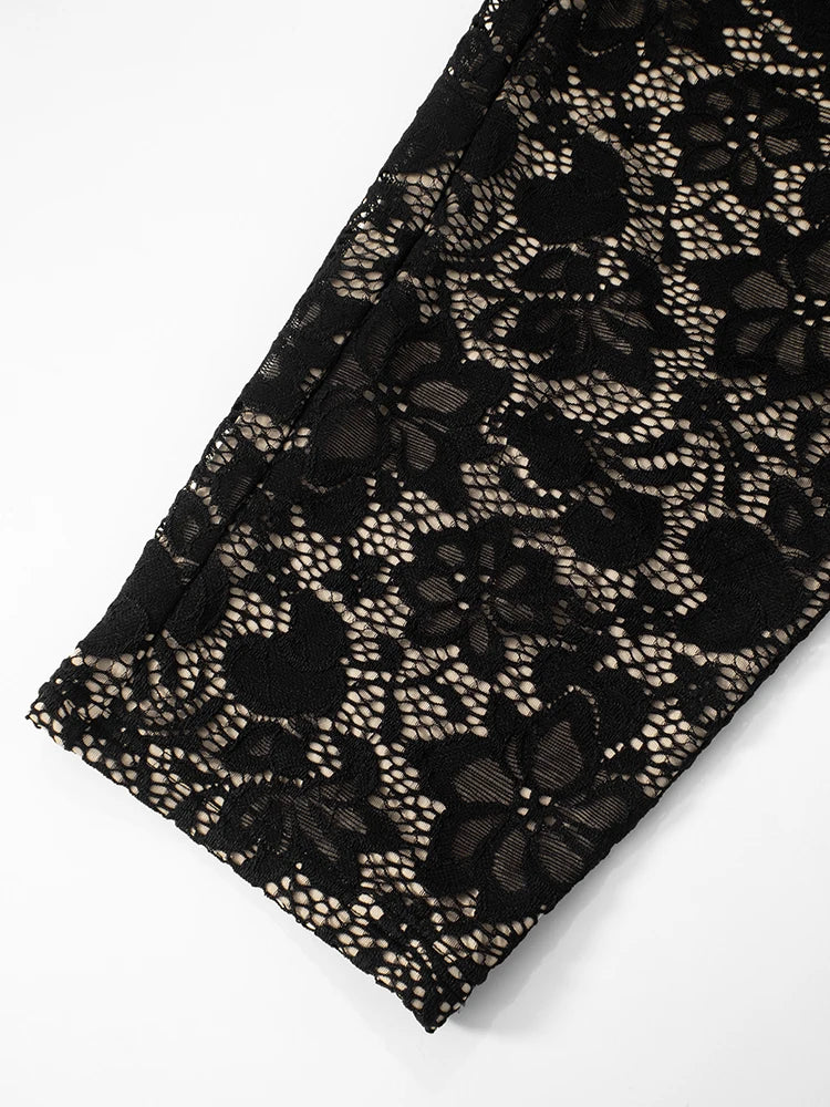 Weird Puss Mesh Patchwork 2 Piece Set Women Sexy Jacquard Backless Camisole+Stretch Skinny Peach Hip Pants Club Party Outfits