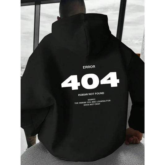 Autumn and Winter New Men's Hoodie Loose Long Sleeve Printed Comfortable Casual Sweatshirt with Kangaroo Pocket and Drawstring