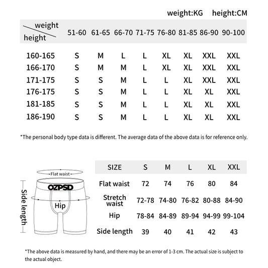 ETHIKA 3Pcs Men Sexy Underwear Boxers Breathable Man Underpants Plus Size S-3XL Mens Trunks Men's Panties Lingeries Boxer Briefs
