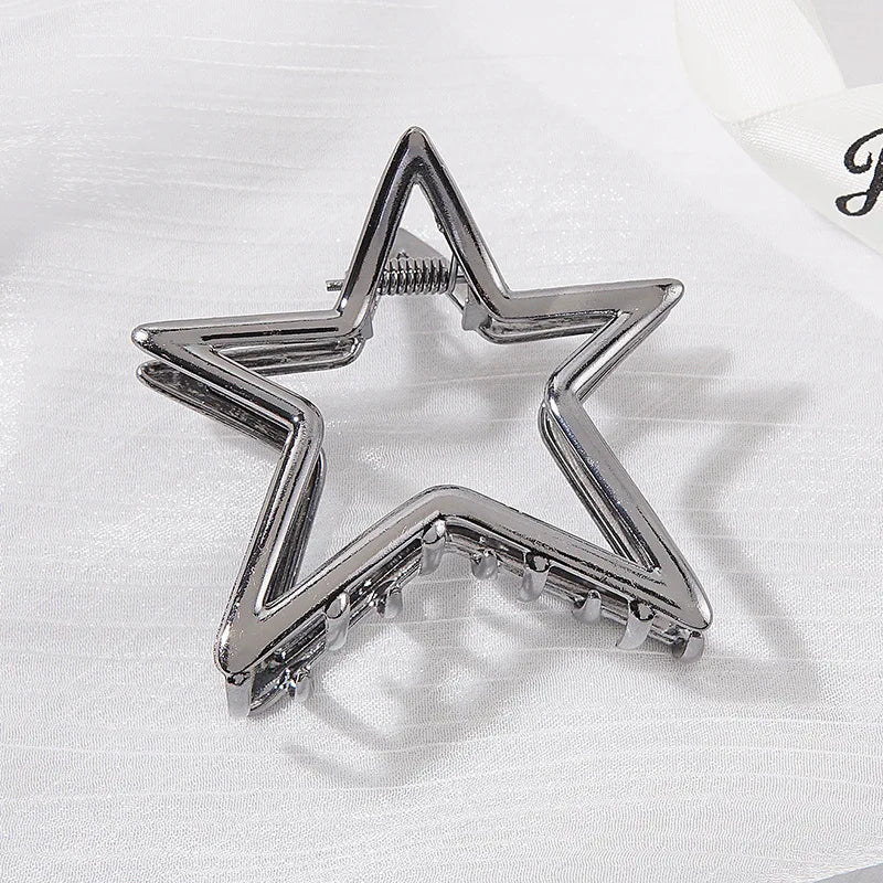 Hollow Star Hair Claws Sweet Cool Charm Trend Hair Clips for Women Girls Y2k Hair Accessories Stylish Hairpins for Gifts