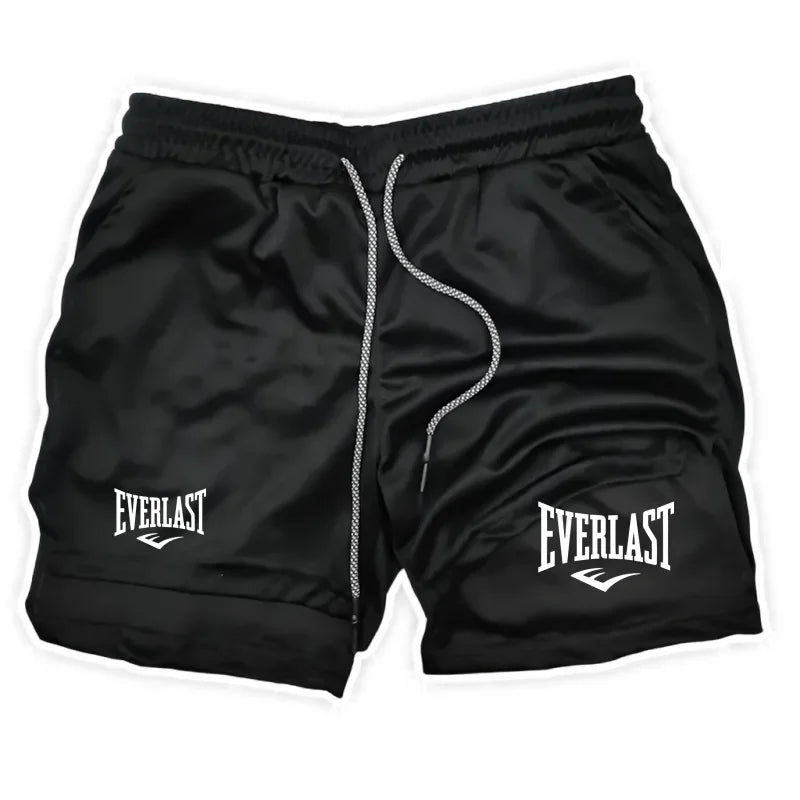 2026Men Running Shorts 2 In 1 Double-deck Sport Shorts Sportswear Gym Fitness Short Pants Training Jogging Bottom Men's Clothing
