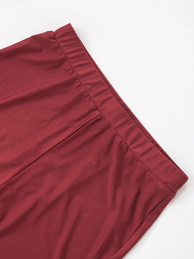 Weird Puss Sexy Fashion 2 Piece Set Women Plush Patchwork Halter Backless Camisole+Solid Skinny Pants Hottie Hipster Clubwear