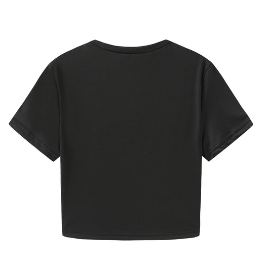 Summer Harajuku Y2k Streetwear With Exposed Navel Slim Fit Short Sleeved Sexy Party Future Milf Star Fashionable Women's T-shirt