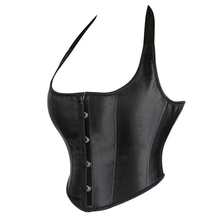 HLJ&GG Black Sexy Bandage Corse Two Piece Sets Women Sleeveless Backless Slim Top And Leopard Shorts Outfits Fashion Streetwear