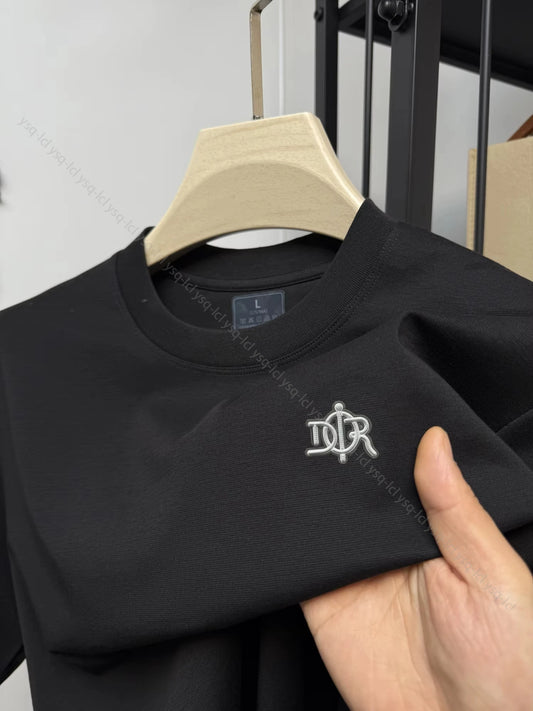 Men's Short Sleeve Round Neck High-end Brand T-shirt Summer Fashion  Surfing & Beach T-Shirts Cotton Casual Sports Top