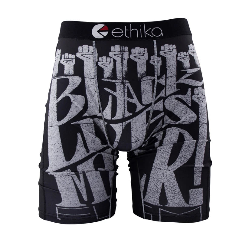 ETHIKA 1Pcs Sexy Men Underwear Boxers Breathable Man Swimming Underpants Plus Size S-3XL Mens Panties Trunks Men's Boxer Briefs