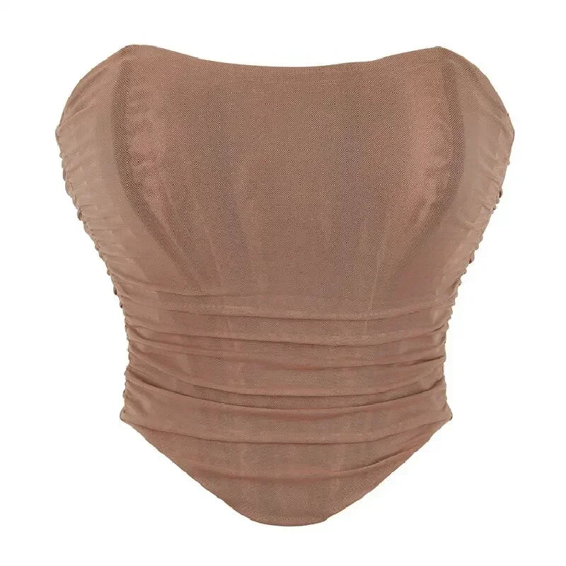 Pink Women Corset Sexy Overbust Bustier Crop Top Lace-Up Plastic Boned Corsets and Bustiers Body Shaper Short Torso Kорсет