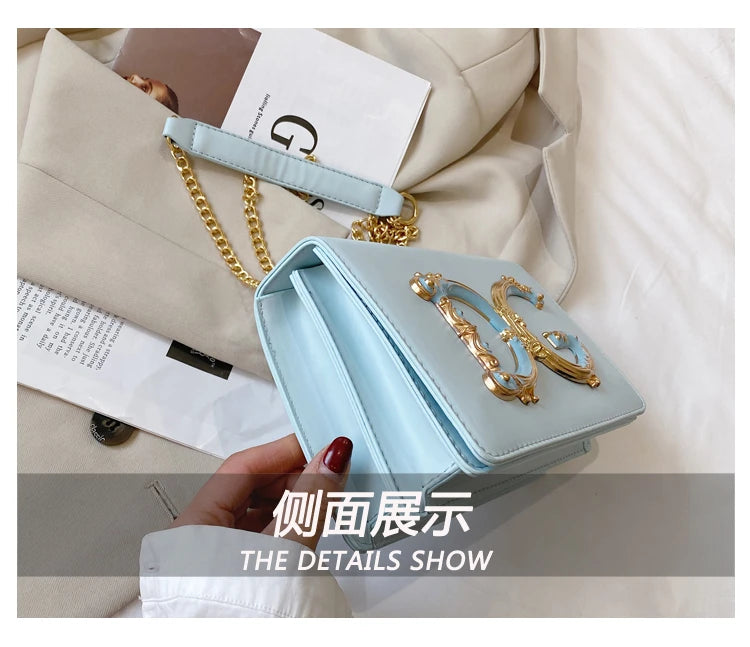 Stylish Crossbody Bag Ladies Handbag Made Of Genuine Leather With Gold Accents Fashionable Everyday Essential