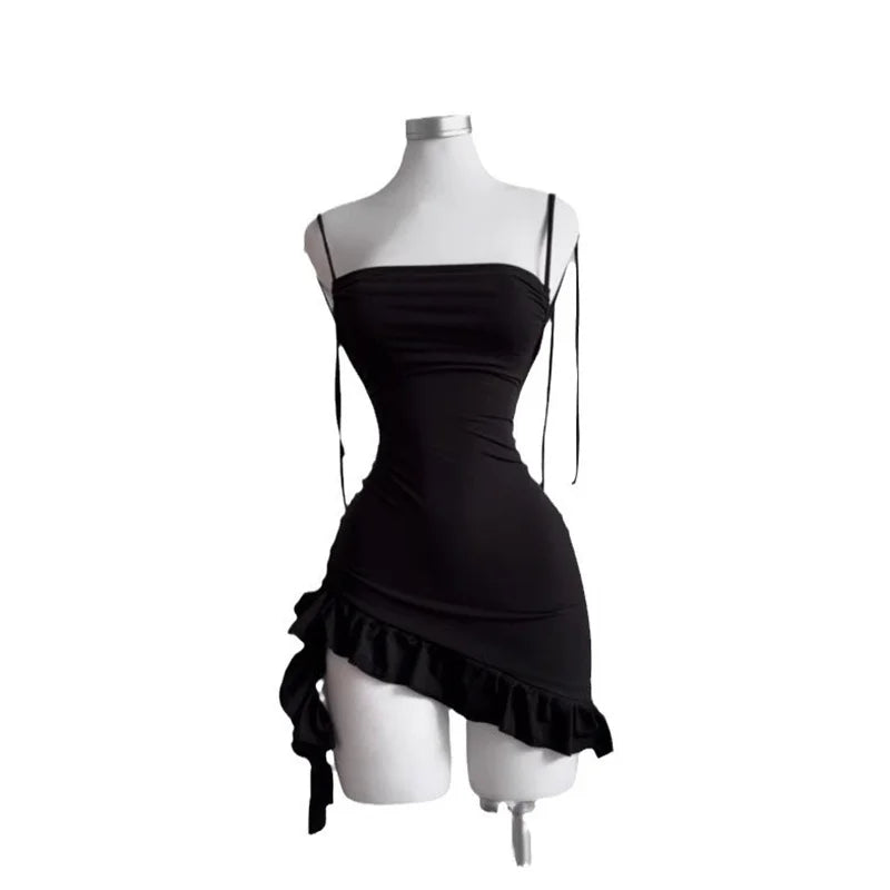 Women's Lace-Up Backless Bodycon Mini Dress