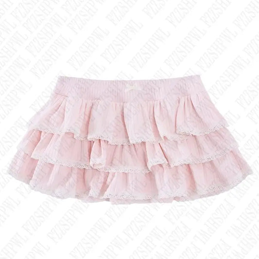 Y2k Women Harajuku Aesthetic 2000s Fairy Short Skirts Hip Hop Graphic Gothic Vintage Punk Mini Skirts Streetwear EMO Girl Retro