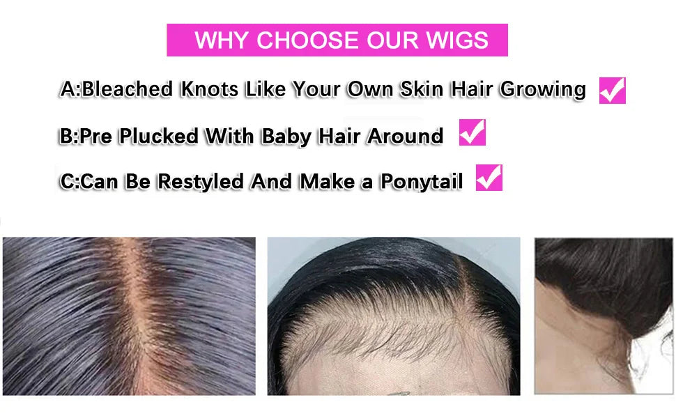 30Inch Straight Lace Front Wig Human Hair Light Grey 13x6HD Lace Front Wig Human Hair Pre Plucked 13x4 Lace Front Wig Human Hair