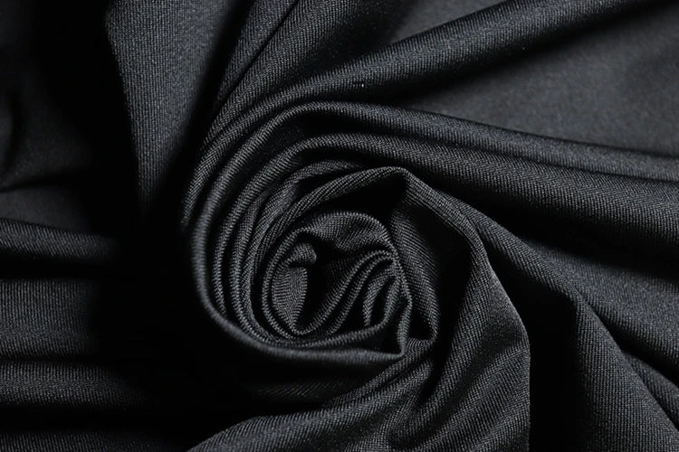 STYLISH LADY One Shoulder High Split Dress 2025 Autumn Women Long Sleeve Slash Neck Asymmetrical Pleated Midi Vestidos De Festa