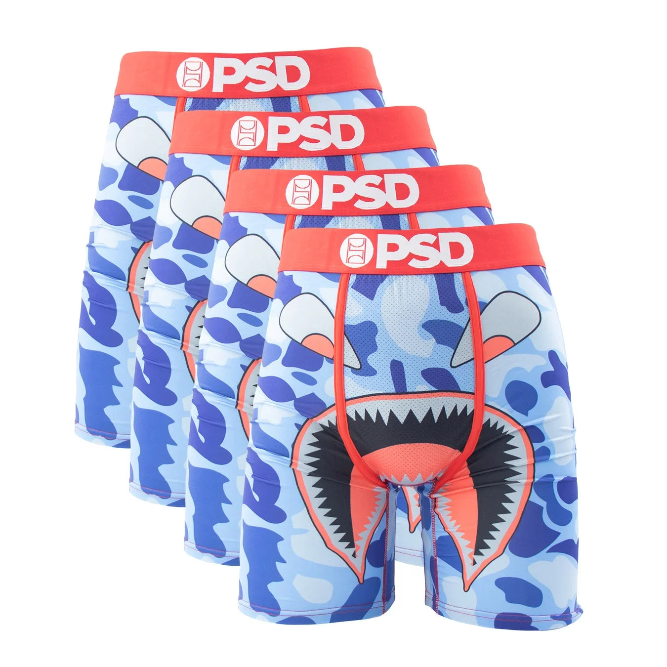 4Pcs Sexy Men Underwear Boxers Fashion Print Underpants Male Panties Lingerie Breathable Printed Summer Man Boxer Briefs Trunks