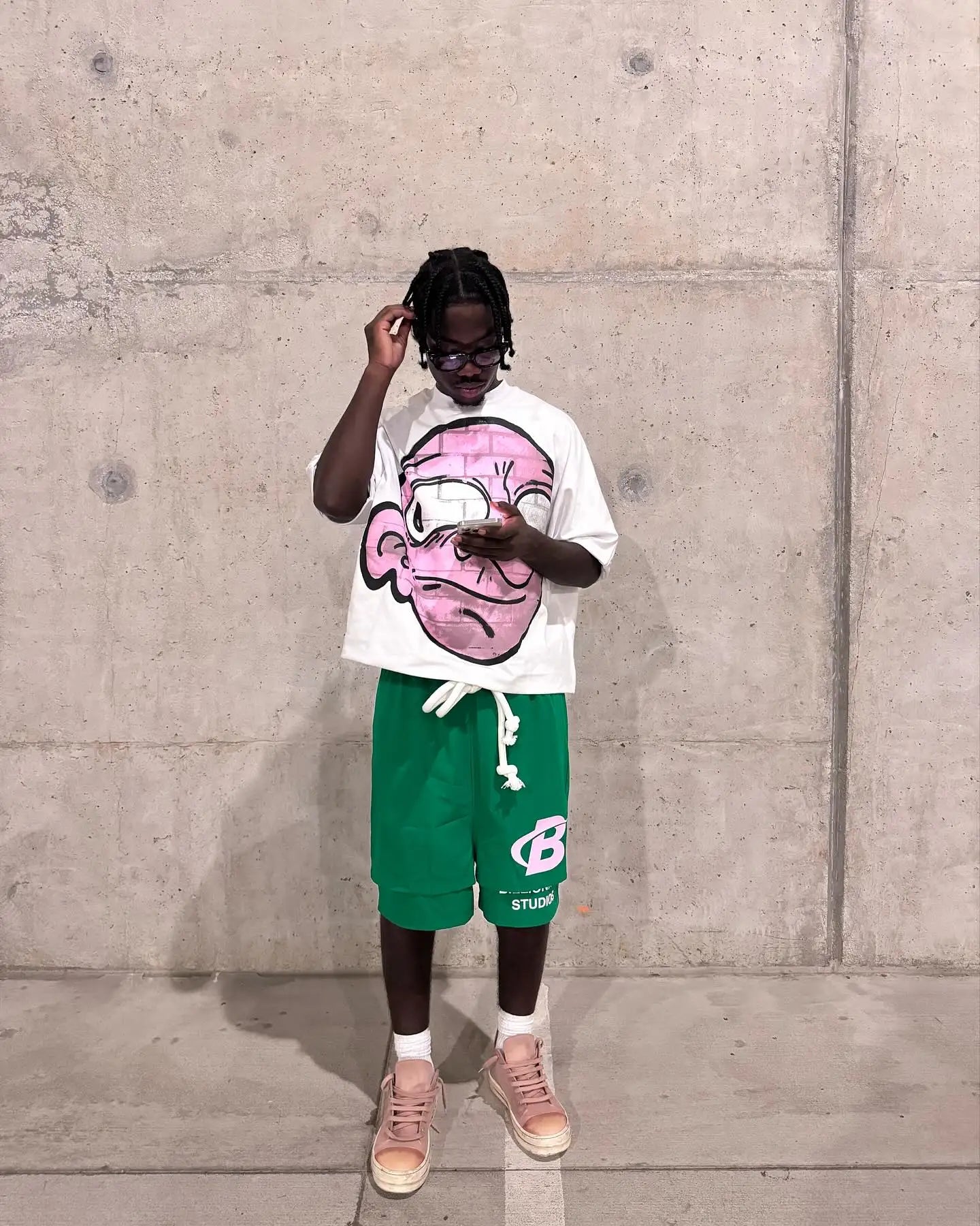2024 Summer Letter B Print Trendy Tracksuit+sweatpants Men Oversized Hoodies Sports Suit Loose Shorts Suit Clothes