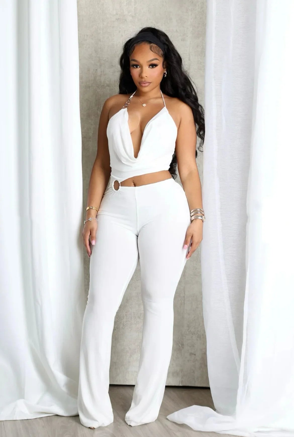 HLJ&GG Y2k Sexy Bodycon Jumpsuit for ladies Halter Sleeveless Backless Hollow Out Rompers, Streetwear Overalls 2025 Summer