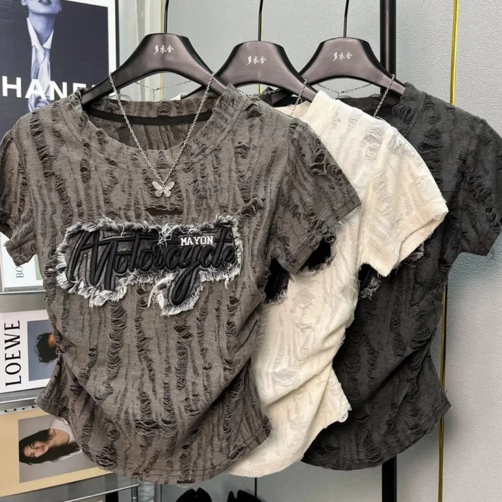 HLJ&GG Fashion Plaid Printing Irregular Mini Skirts Two Piece Sets Women O Neck Short Sleeve Top And Skirts Outfits Streetwear